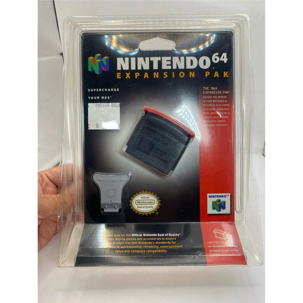 Nintendo 64 RAM Expansion Pak Blister Pack. New. Sealed. Clamshell